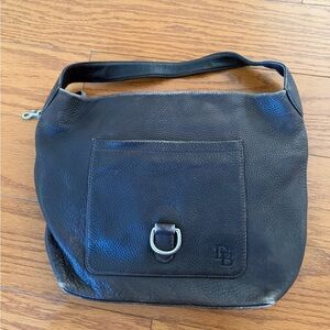 Dooney and Bourke Dark Brown Leather Shoulder Bag purse women’s fashion